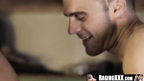 RagingXXX.com - Travis Connor's tight hole stretched by Travis Berkley's monster cock