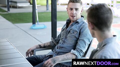 RawNextDoor.com - Gay Scott Finn's eagerness to suck off hung twink Danny Gunn