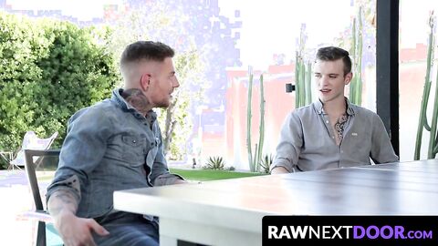 RawNextDoor.com - Gay Scott Finn's eagerness to suck off hung twink Danny Gunn
