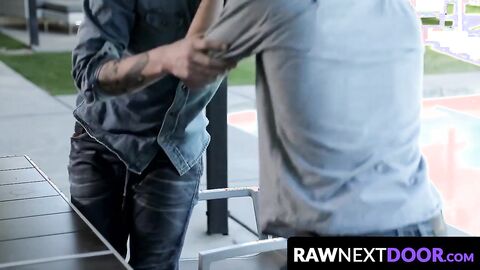 RawNextDoor.com - Gay Scott Finn's eagerness to suck off hung twink Danny Gunn