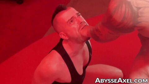 Hungry Axel Abysse grunted during a hardcore anal footing and deep fisting by inked V