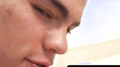 OTBXXX.com - Sweet Latino twink sucks his lover's dick before getting his ass drilled