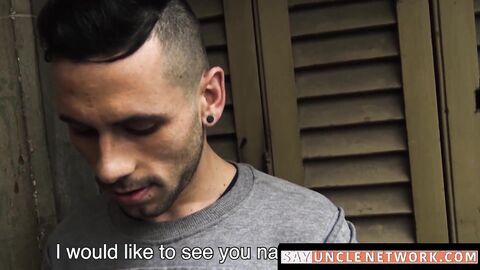 SayUncleNetwork.com - Outdoor gay seduction turns Latin hetero man into a cock lover