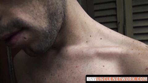 SayUncleNetwork.com - Outdoor gay seduction turns Latin hetero man into a cock lover