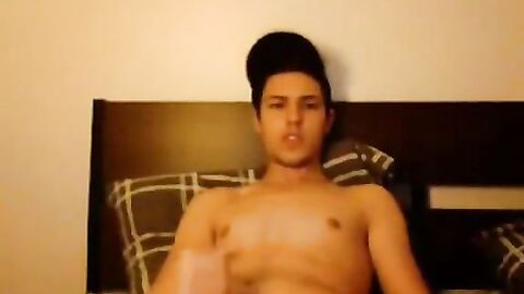 Twink's Amateur Striptease and Webcam Jerk Off Session
