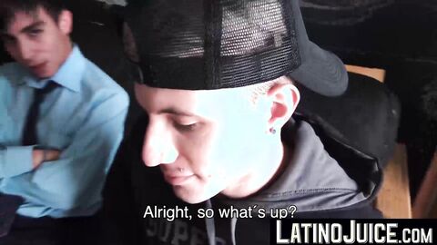 Adorable dudes Latin Dave and Ayun gobbles each others dick until one of them cums