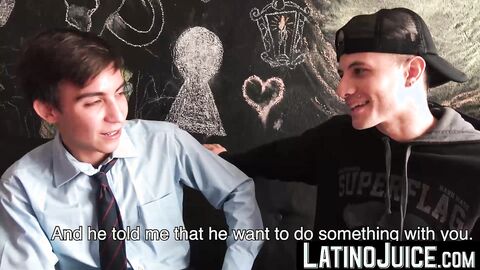 Adorable dudes Latin Dave and Ayun gobbles each others dick until one of them cums