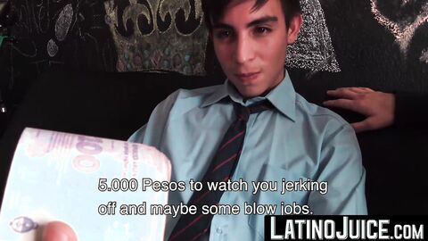 Adorable dudes Latin Dave and Ayun gobbles each others dick until one of them cums