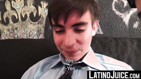 Adorable dudes Latin Dave and Ayun gobbles each others dick until one of them cums