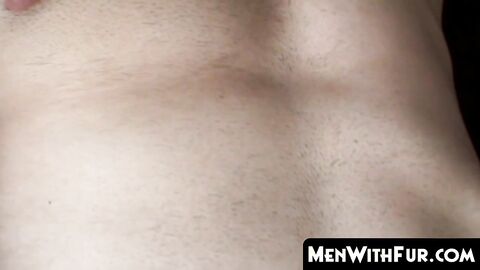MenWithFur.com - Hung Latino guy plays with his hairy boner