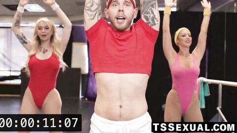 TSSexual.com - Steve Ricks' ts babe and busty post gym fuck