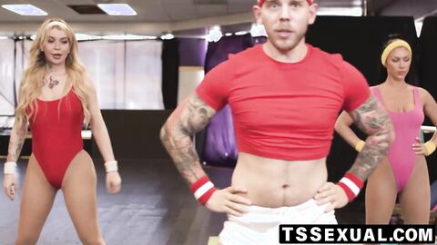 TSSexual.com - Steve Ricks' ts babe and busty post gym fuck