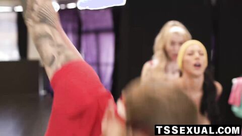 TSSexual.com - Steve Ricks' ts babe and busty post gym fuck