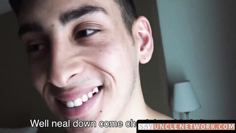 SayUncleNetwork.com - Latin man's first gay bang ends with a satisfying cum swallow