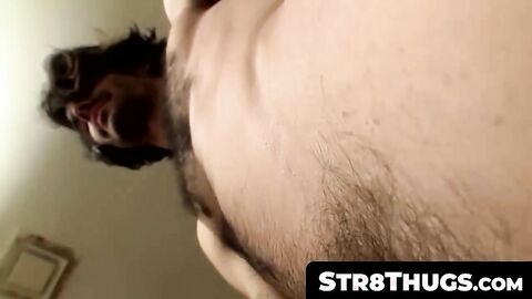 Str8Thugs.com - Horny sexy twinks Devin and Max's mutual pissing and jerk off play