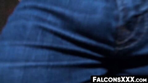 FalconsXXX.com - Horny muscular hunks sucking another man's huge hard dick in a group