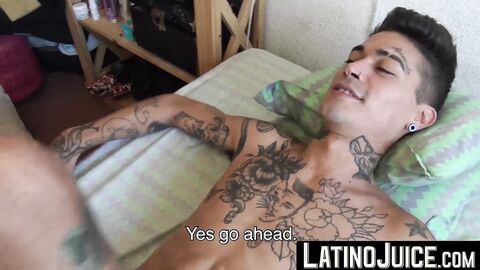 Handsome well groomed stud Gonzo plowed my tattooed friend Kendro
