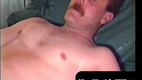 MenWorkinXXX.com - Tattooed butt muncher strokes his stiff pecker with joy