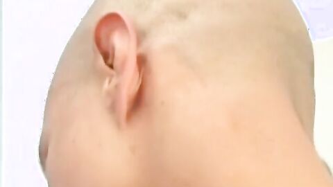 OTBXXX.com - Bald twink fucks his friend hard until he shoots big load of cum