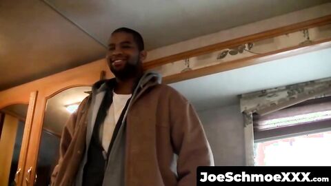JoeSchmoeXXX.com - Black dude Dorky comes in for a wank and a blowjob