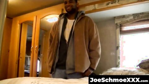JoeSchmoeXXX.com - Black dude Dorky comes in for a wank and a blowjob