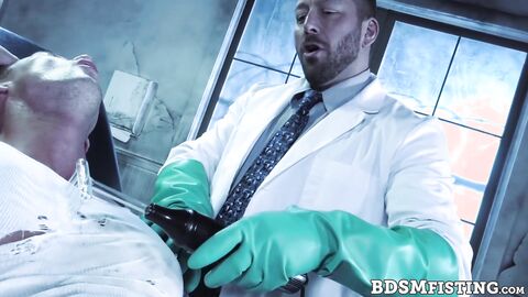 Dr Hugh Hunter anal breeds and fists Scotty Taylor and Pierce Paris