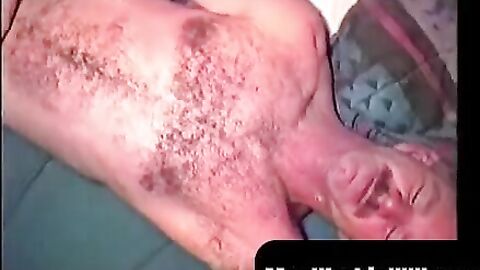 MenWorkinXXX.com - Hairy old guy with mustache plays with his boner alone
