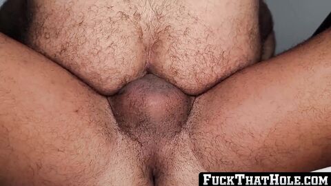 FuckThatHole.com - Hairy bearded daddies flip fuck raw and nasty in deep bareback ana