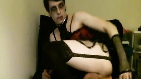 Ashley Valentine: Amateur Emo Twink Self-Sucking & Ass Play