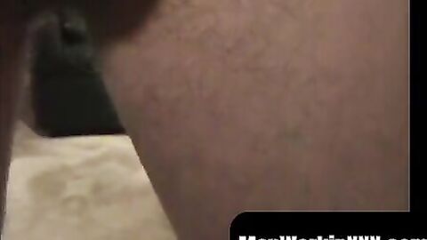 MenWorkinXXX.com - Horny old man eagerly jacks off his fuck stick
