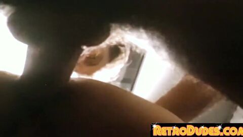RetroDudes.com - Muscular stud enjoys nipples and cock sucking from