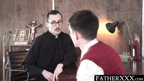 FatherXXX.com - Post-sermon, priest finds solace in fucking a young