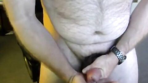 Daddy Bear Eats His Own Cum Amateur Amateur