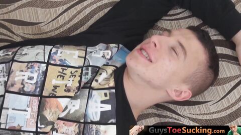 GuysToeSucking.com - Hung bro worships partners toes and then takes