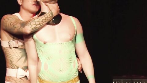 Passionate anal fist fucking with a massive lube by horny Yoshi