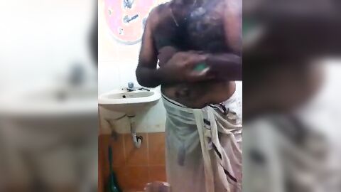 Big-Cock Indian Daddy Showers His Huge Man Meat