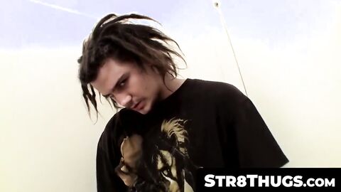 Str8Thugs.com - Straight rasta hippy dude's intense hard stick