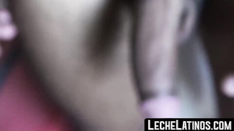 LecheLatinos.com - Pretty Latino's on-camera dicking ends with a