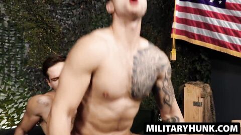 MilitaryHunk.com - David Skylar dominates Blain O'Connor in wild ass