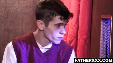 FatherXXX.com - Impurity revealed with confession room rimming passion