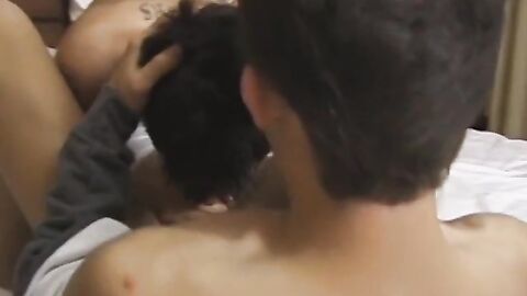 Inked twink Jesse Jacobs pounding young gay after blowjob