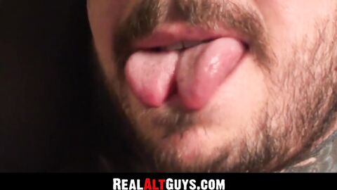 RealAltGuys.com - Handsome Alix flaunts his tattoos during an intense