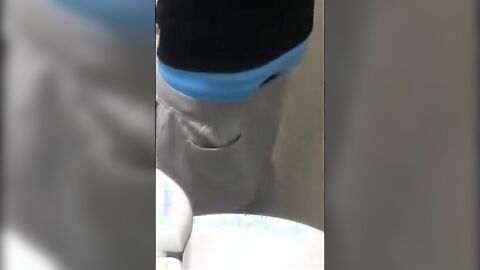 Twink cums in classroom after wanking in school bathroom