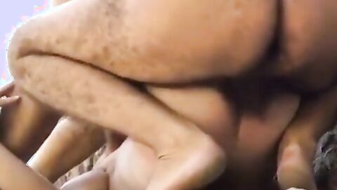 Big-Cock Dads Have Outdoor Group Sex