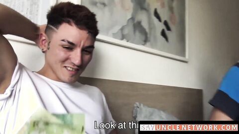 SayUncleNetwork.com - Latino's gay bareback discovery with a rough bareback session