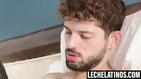 LecheLatinos.com - Rob Campos' thick cock stretching Octavio's chiseled ass