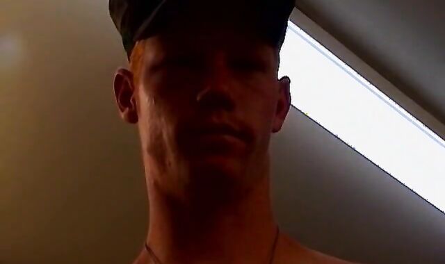 Young military studs sucked off by masked perv