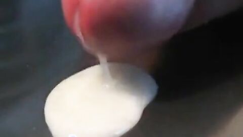 Uncut Foreskin Close-up: Jerk-off and Cum