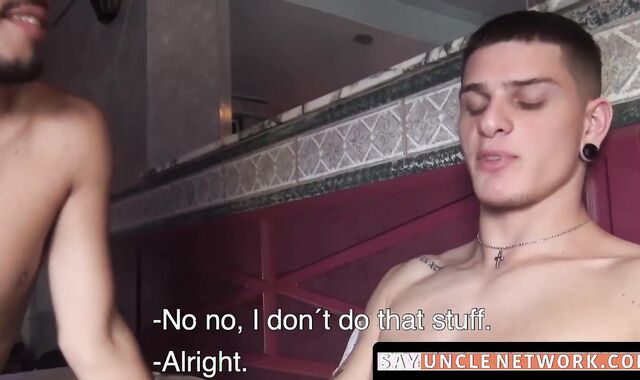 SayUncleNetwork.com - POV doggystyle bareback pounding for tattooed jock