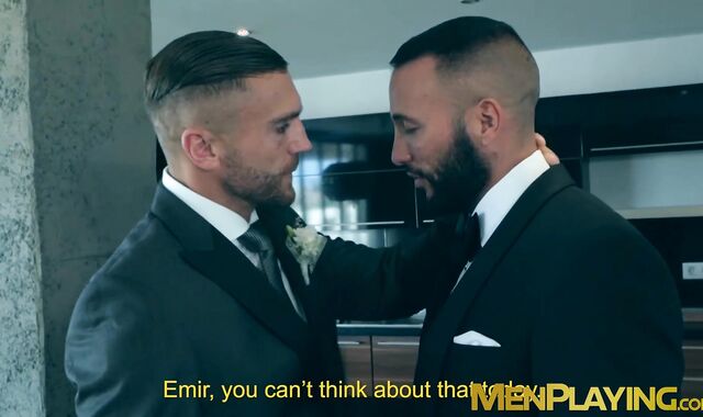 Executives Donato Reyes and Emir Boscatto analriding rough